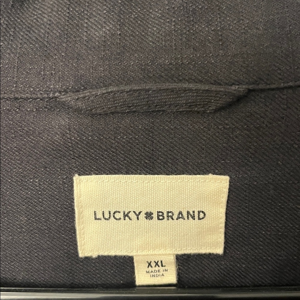 Lucky Brand Black Casual Button Down Shirt - Picture 2 of 6